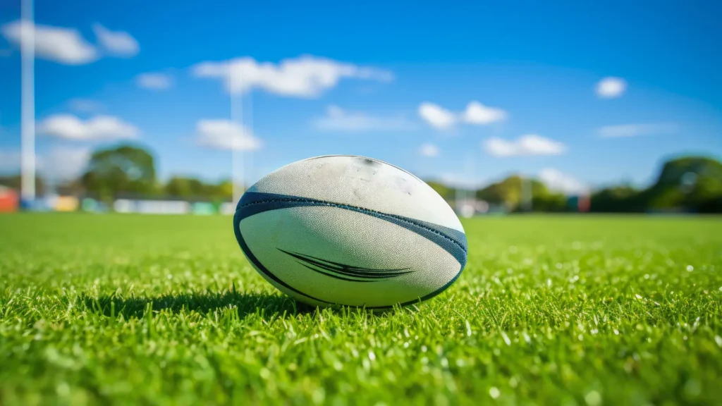 a rugby ball