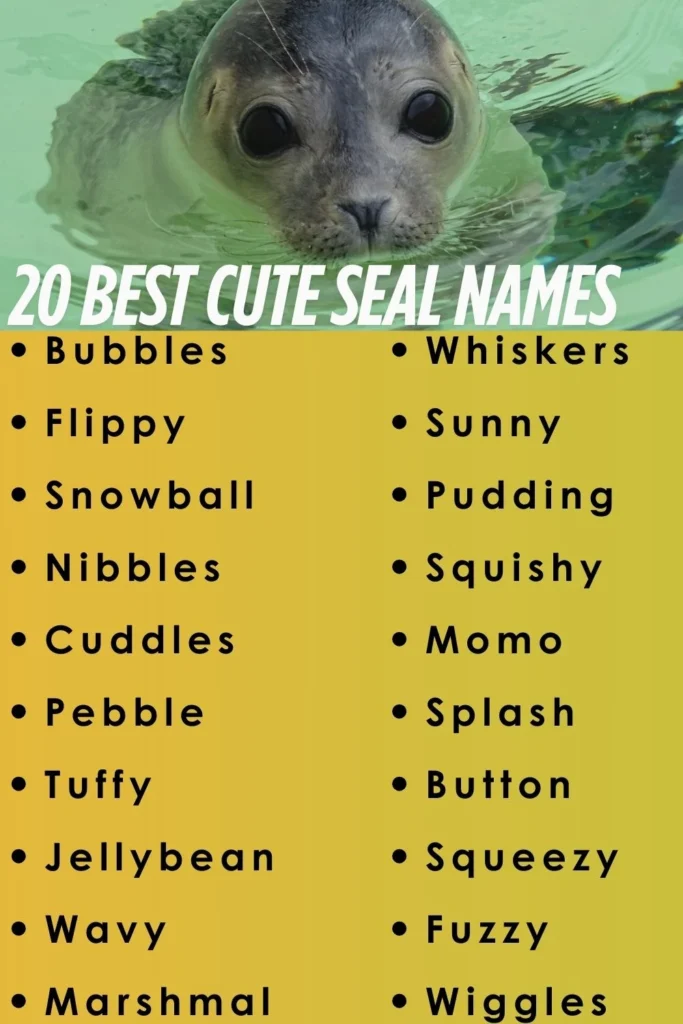 cute seal names